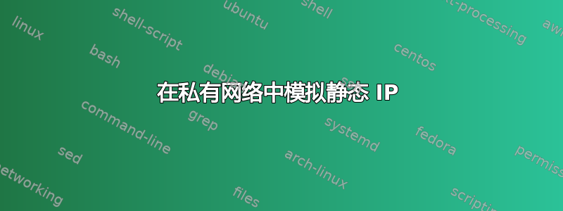 在私有网络中模拟静态 IP