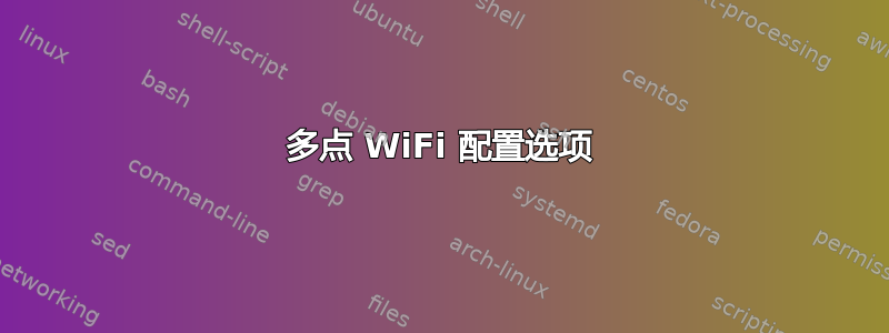 多点 WiFi 配置选项