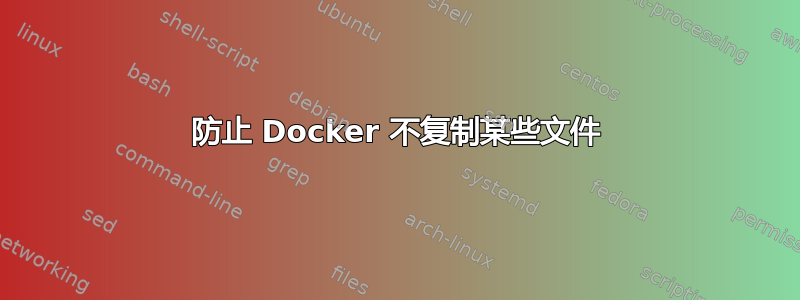 防止 Docker 不复制某些文件