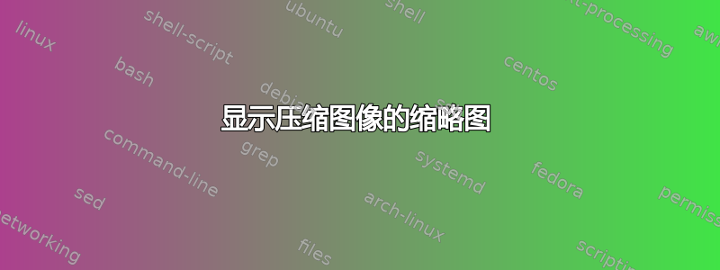 显示压缩图像的缩略图