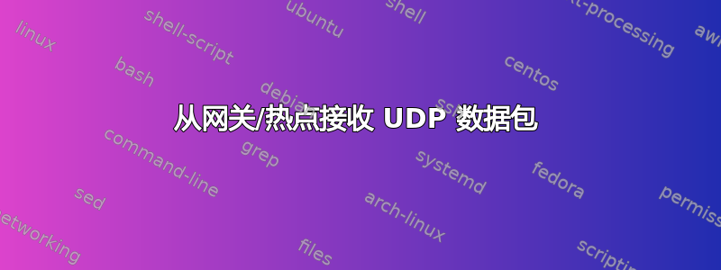 从网关/热点接收 UDP 数据包