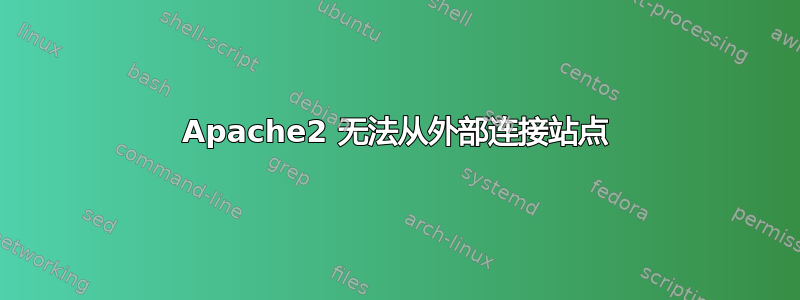 Apache2 无法从外部连接站点