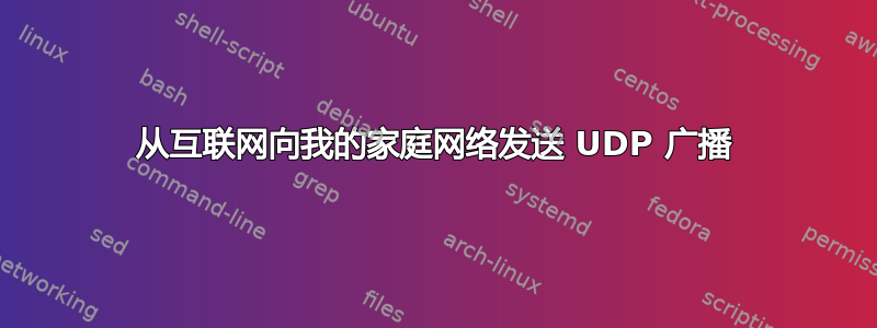 从互联网向我的家庭网络发送 UDP 广播