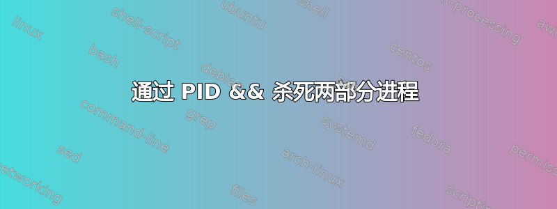 通过 PID && 杀死两部分进程