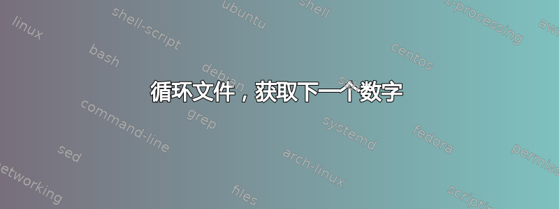 循环文件，获取下一个数字