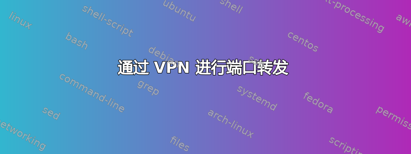 通过 VPN 进行端口转发