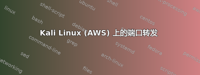 Kali Linux (AWS) 上的端口转发