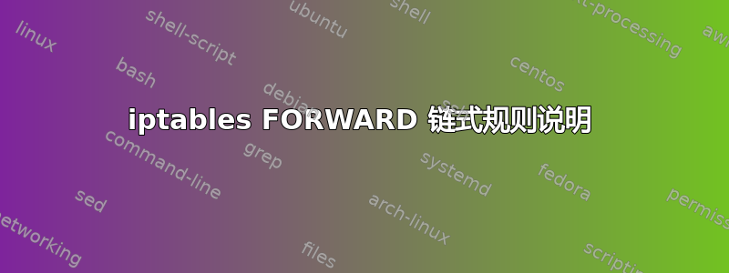 iptables FORWARD 链式规则说明