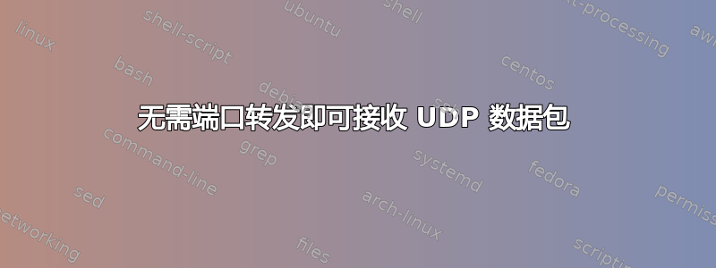 无需端口转发即可接收 UDP 数据包