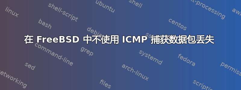 在 FreeBSD 中不使用 ICMP 捕获数据包丢失