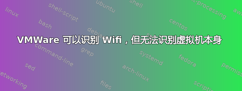 VMWare 可以识别 Wifi，但无法识别虚拟机本身