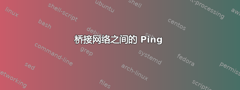 桥接网络之间的 Ping