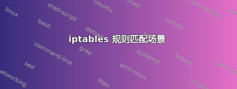 iptables 规则匹配场景