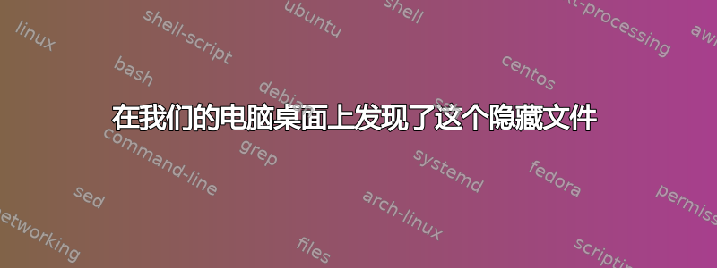 在我们的电脑桌面上发现了这个隐藏文件