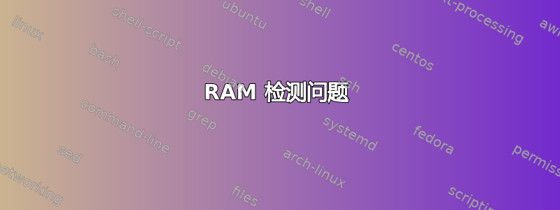 RAM 检测问题