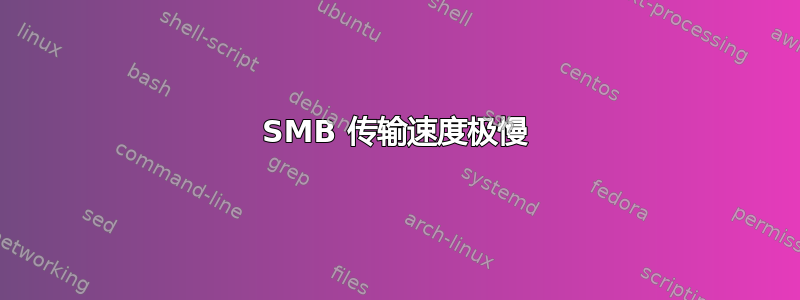 SMB 传输速度极慢