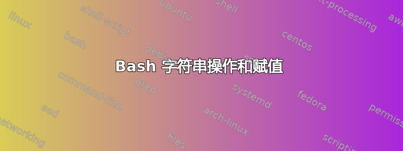 Bash 字符串操作和赋值