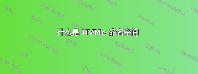 什么是 NVMe 命名空间