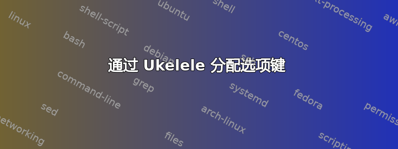 通过 Ukelele 分配选项键