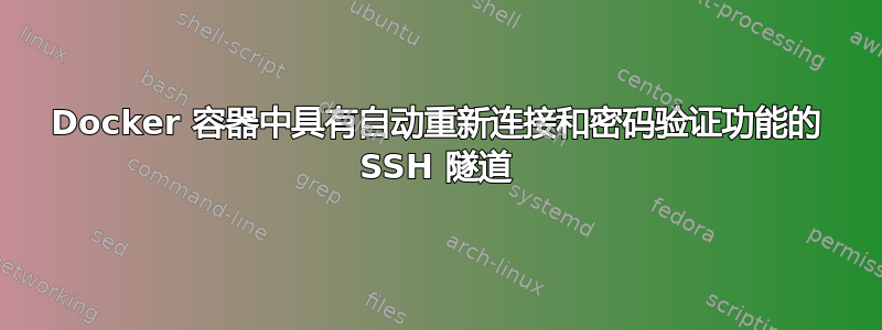 Docker 容器中具有自动重新连接和密码验证功能的 SSH 隧道