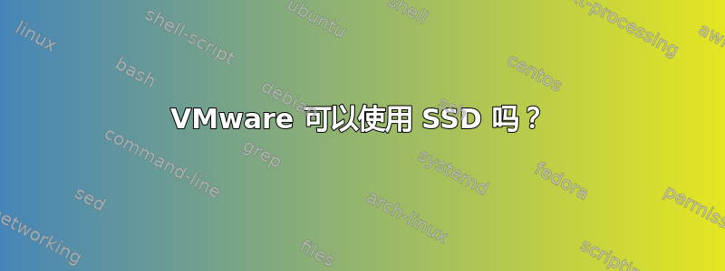 VMware 可以使用 SSD 吗？