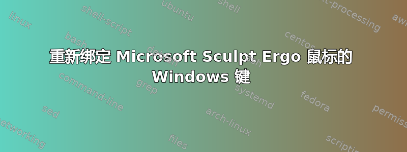 重新绑定 Microsoft Sculpt Ergo 鼠标的 Windows 键