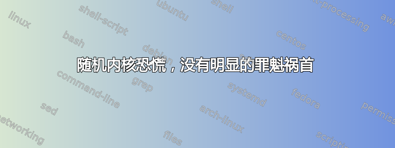 随机内核恐慌，没有明显的罪魁祸首