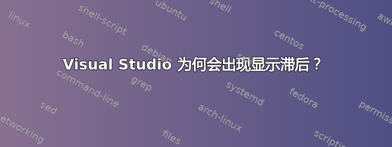 Visual Studio 为何会出现显示滞后？