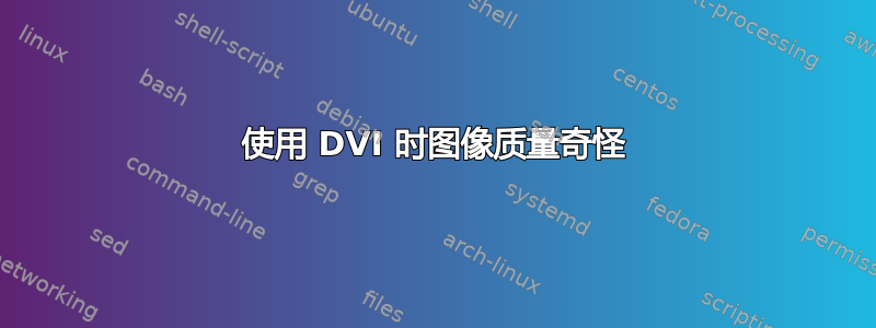 使用 DVI 时图像质量奇怪