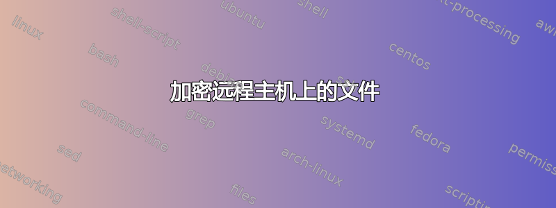 加密远程主机上的文件