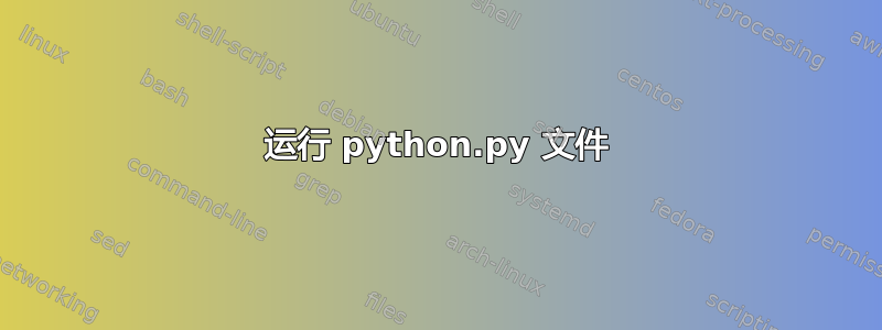 运行 python.py 文件