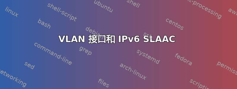 VLAN 接口和 IPv6 SLAAC