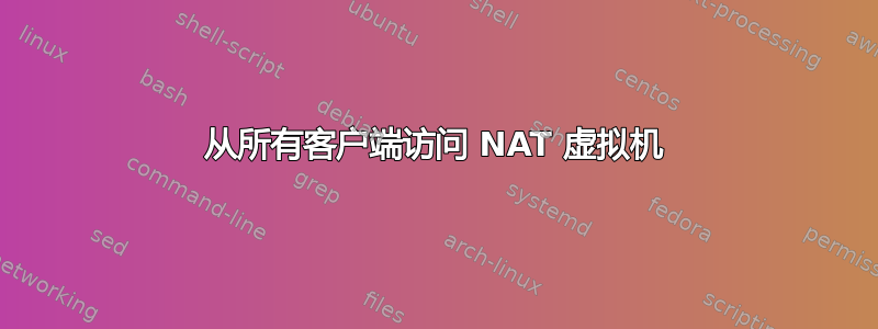 从所有客户端访问 NAT 虚拟机