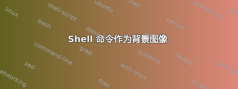 Shell 命令作为背景图像