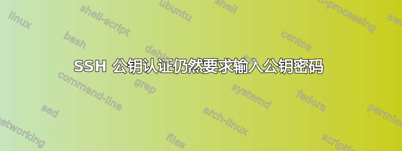 SSH 公钥认证仍然要求输入公钥密码