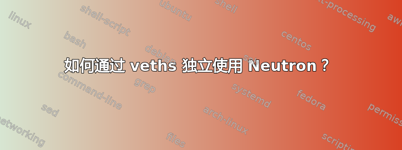 如何通过 veths 独立使用 Neutron？