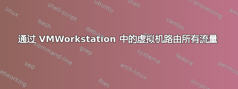 通过 VMWorkstation 中的虚拟机路由所有流量