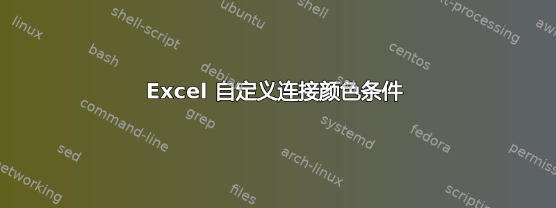 Excel 自定义连接颜色条件