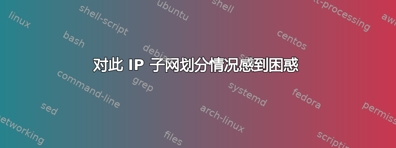 对此 IP 子网划分情况感到困惑