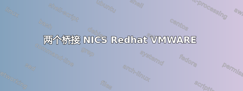 两个桥接 NICS Redhat VMWARE