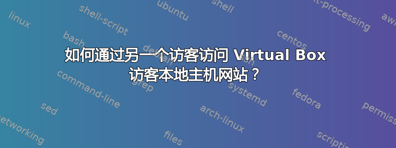 如何通过另一个访客访问 Virtual Box 访客本地主机网站？