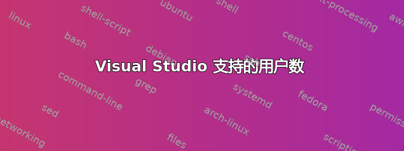 Visual Studio 支持的用户数