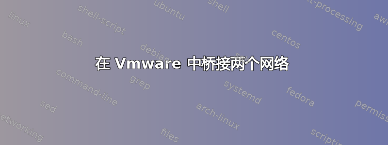 在 Vmware 中桥接两个网络