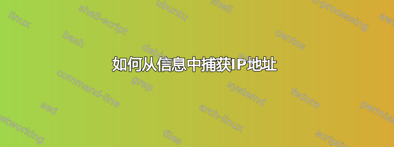 如何从信息中捕获IP地址