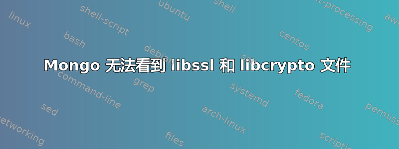 Mongo 无法看到 libssl 和 libcrypto 文件