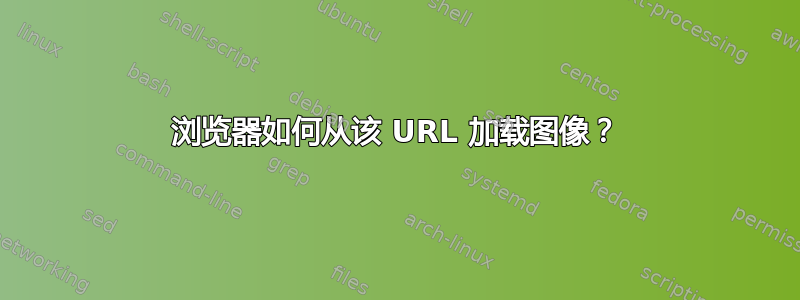 浏览器如何从该 URL 加载图像？