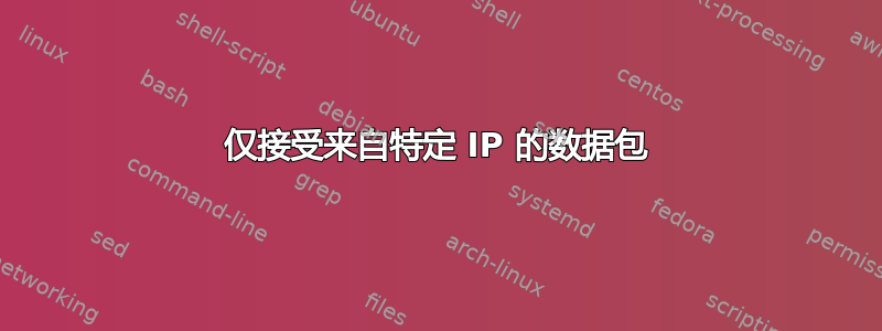 仅接受来自特定 IP 的数据包