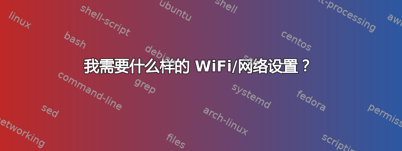 我需要什么样的 WiFi/网络设置？