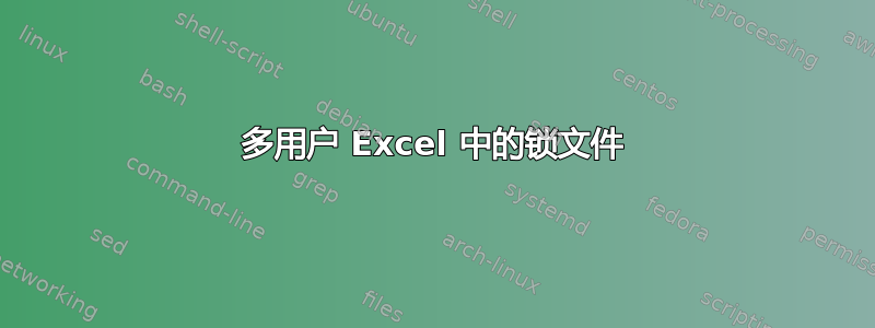 多用户 Excel 中的锁文件