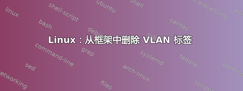 Linux：从框架中删除 VLAN 标签